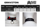 GRAVITON Czarny Elastyczny Gumowy Choker z O-ringiem