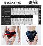 BELLATRIX Majtki z Wysokim Stanem Wet Look