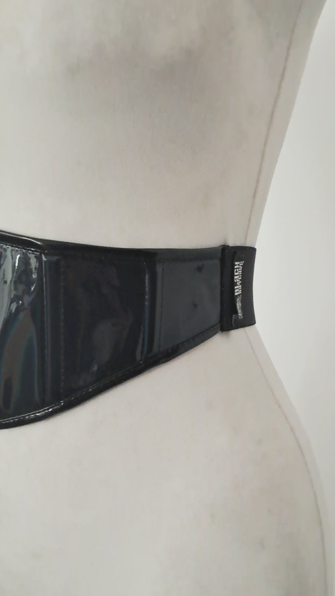 wet-look-holographic-black-pvc-belt-with-elastic-back