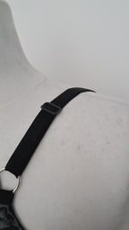 Video showing wet look bra on mannequin
