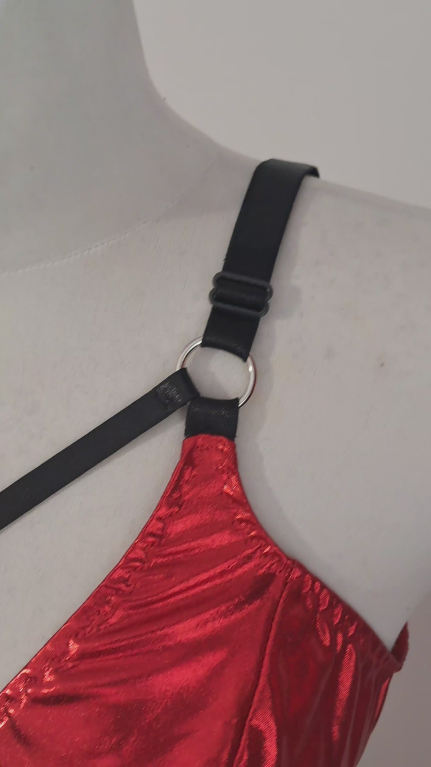 bodysuit  shown on a video